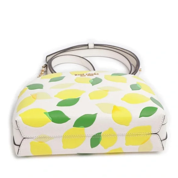 ♠️♠️♠️ Kate Spade Morgan Lemon Toss Embossed Double-zip Dome Crossbody ♠️♠️♠️ - Picture 12 of 15